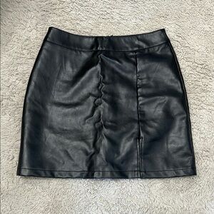 Black Leather Skirt
